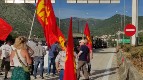 Блокировка натовской колонны членами КПГ